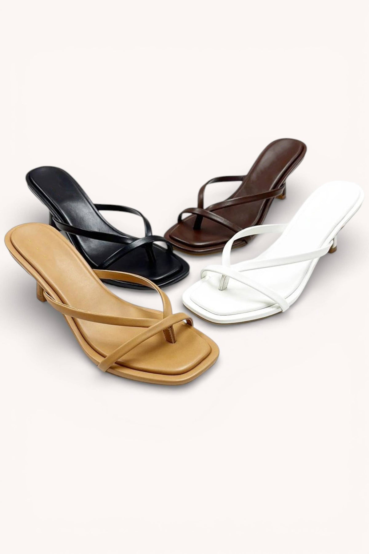 Hailey Square Toe Kitten Heel