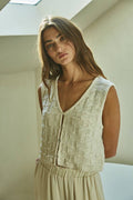 Alessia Button-down Sleeveless Vest