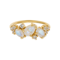 Rainbow Moonstone & Diamond Midsummer Night's Dream Ring