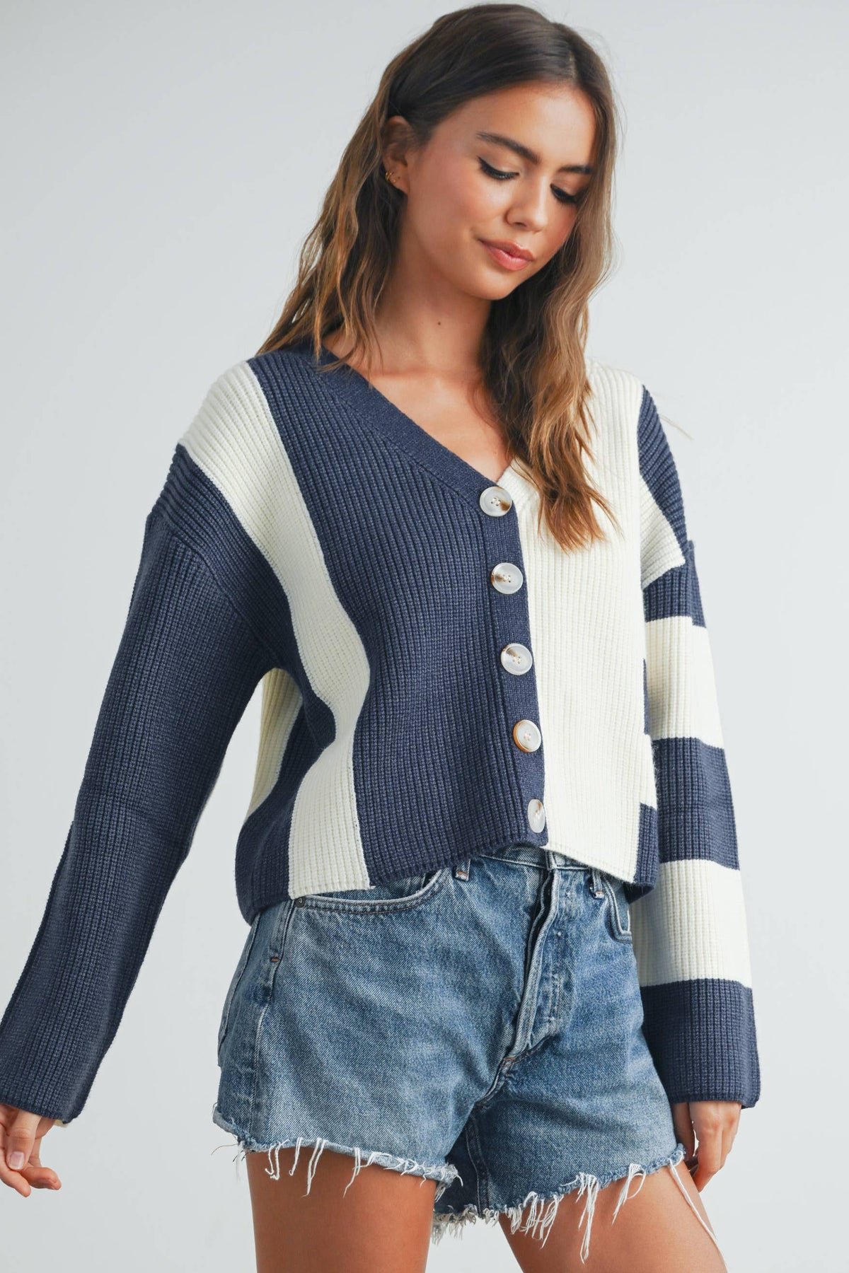 Cynthia Color Block Cardigan