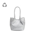 Anahi Silver Top Handle Bag
