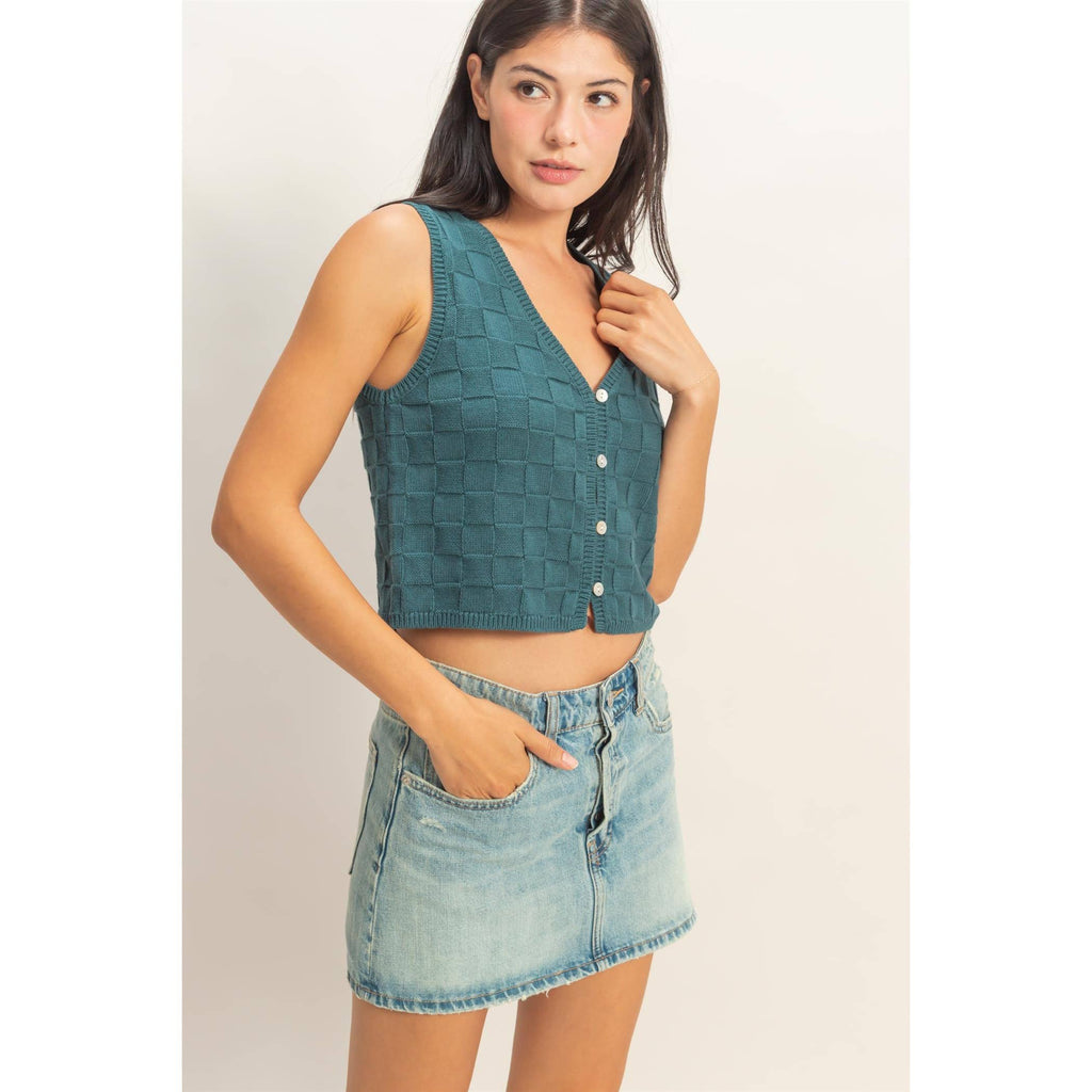 Kayla Basket Weave Vest