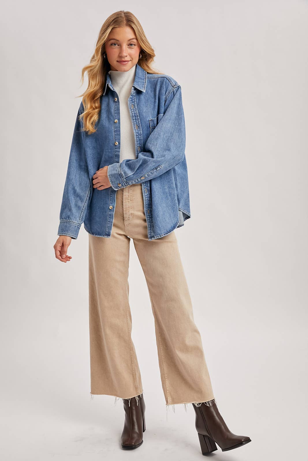Pippa Oversized Denim Top