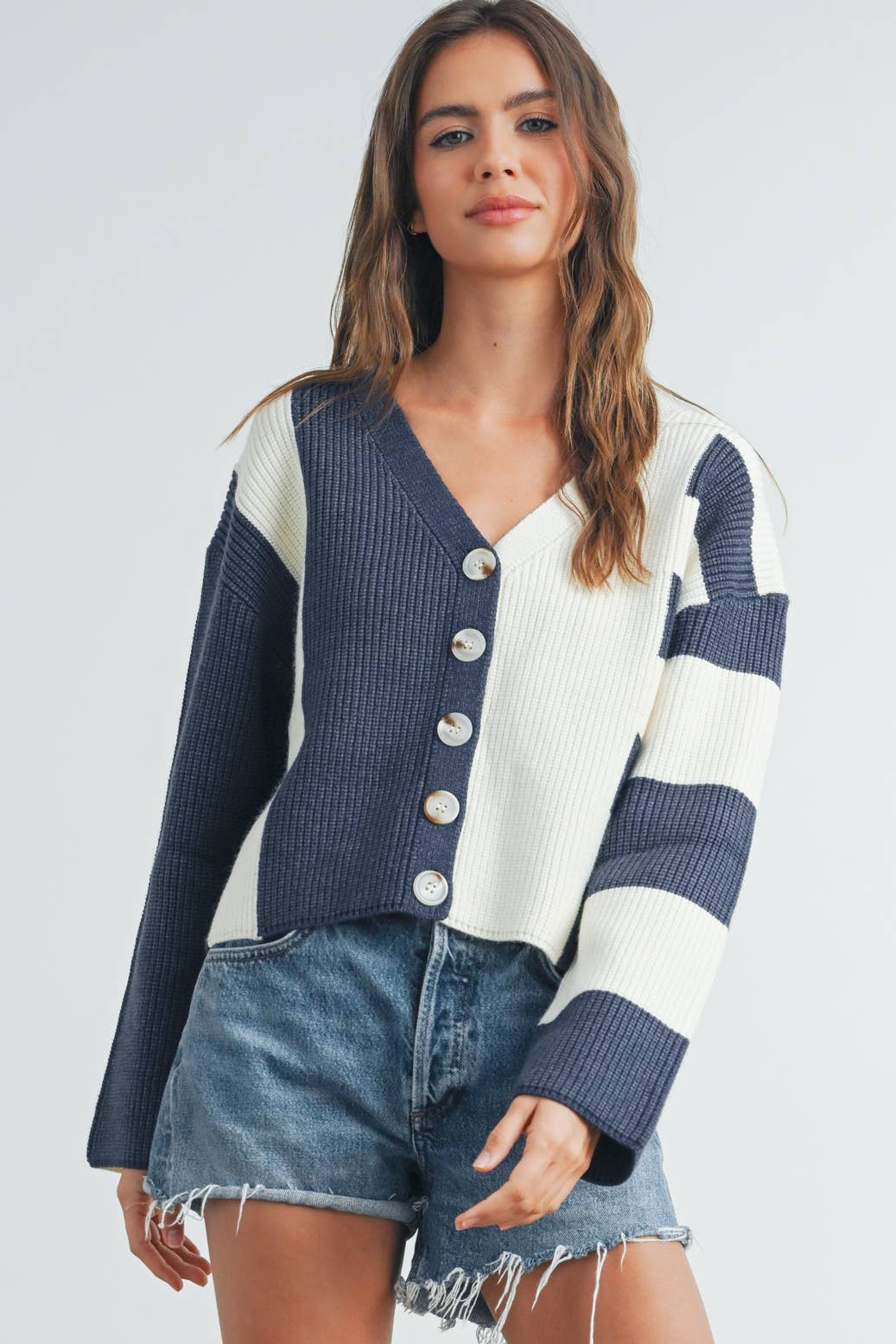 Cynthia Color Block Cardigan
