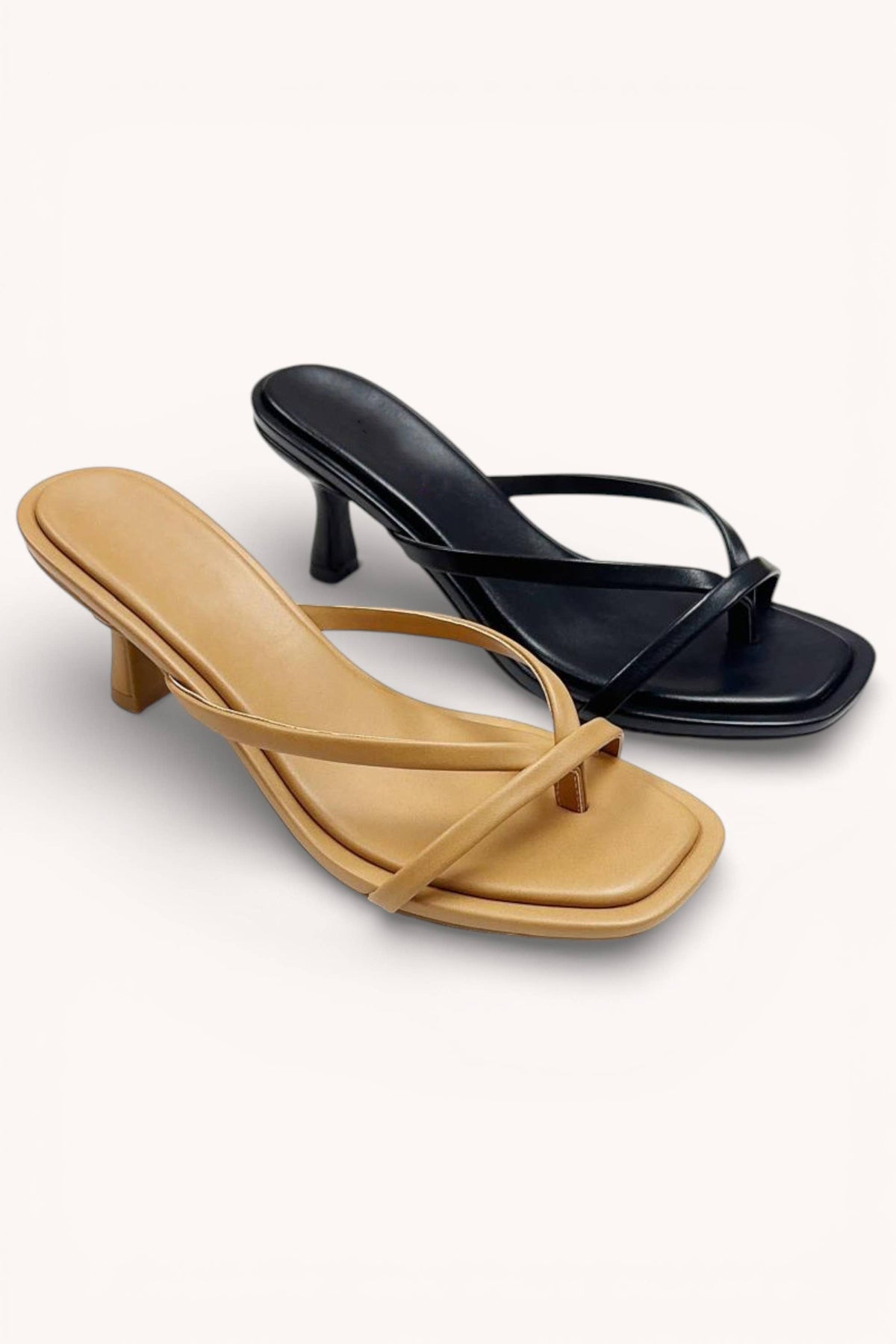 Hailey Square Toe Kitten Heel