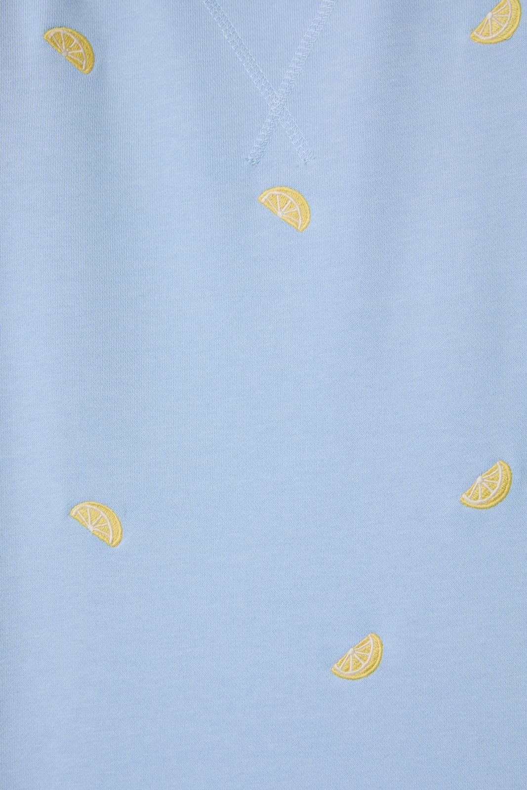 Lemon Embroidered Sweat Shorts