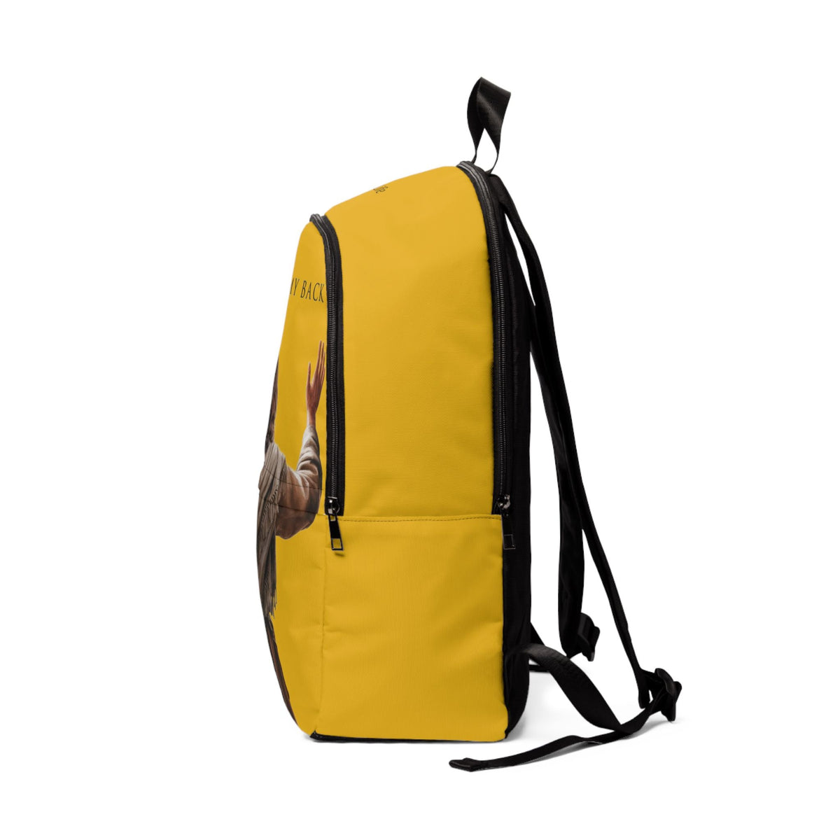 "Jesus Has My Back" Christian Backpack (Choose Yellow Shade))