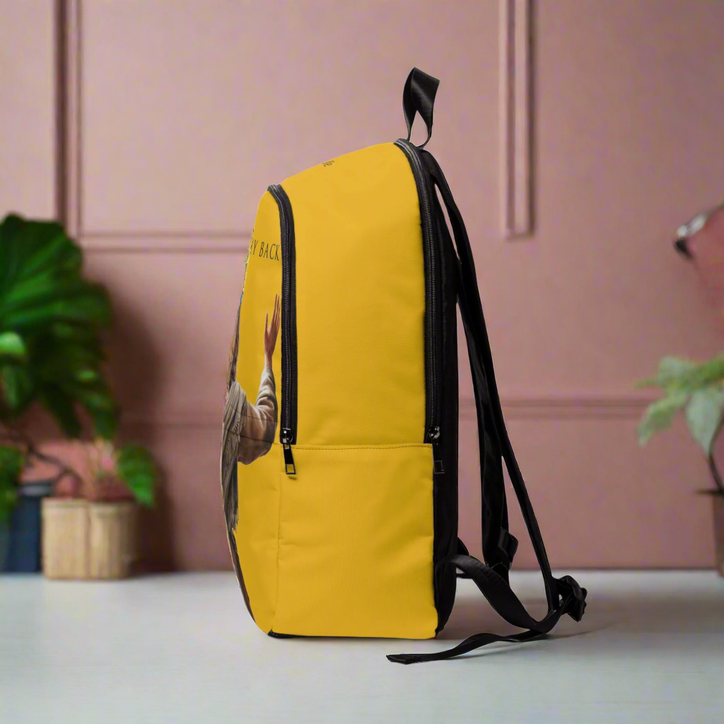 "Jesus Has My Back" Christian Backpack (Choose Yellow Shade))