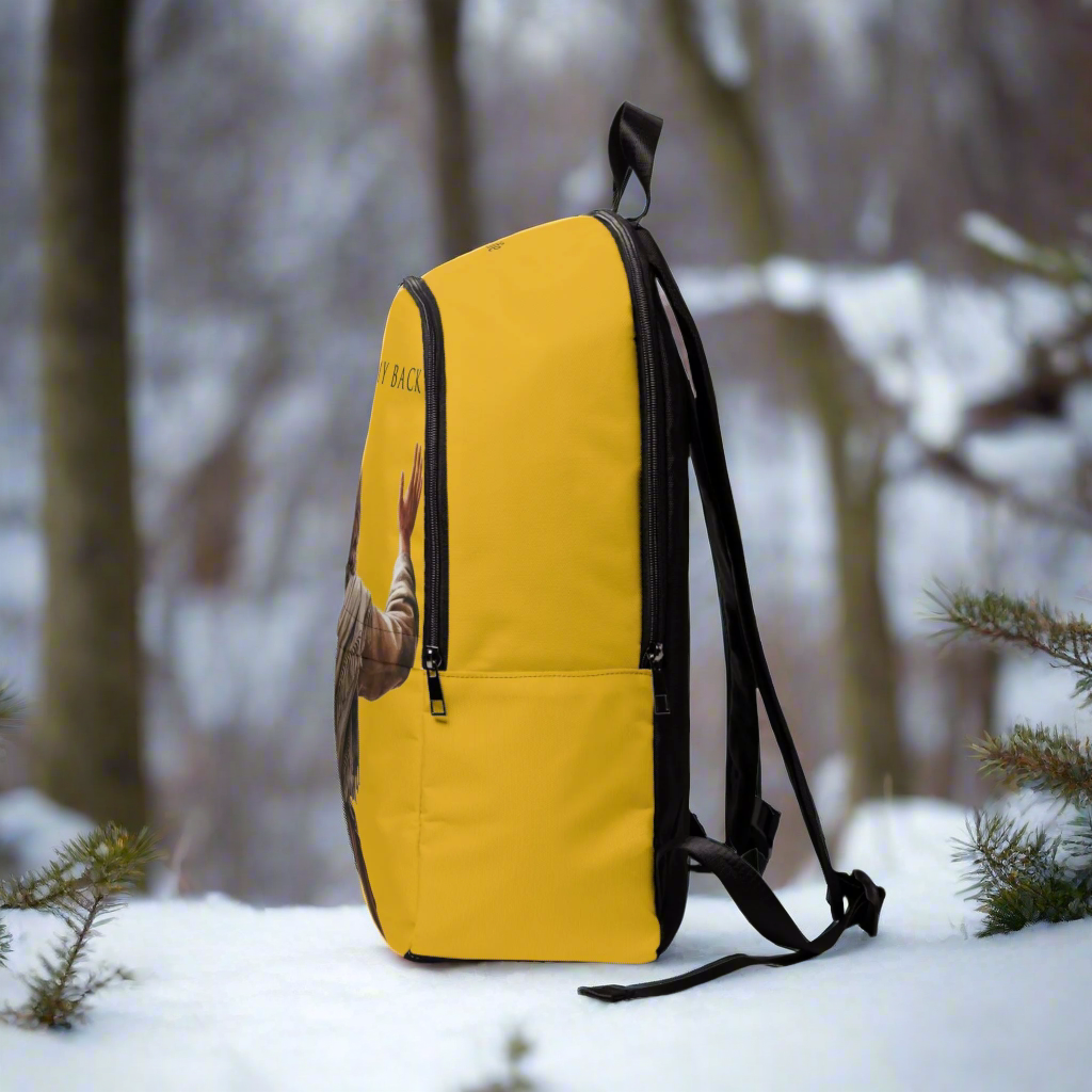 "Jesus Has My Back" Christian Backpack (Choose Yellow Shade))