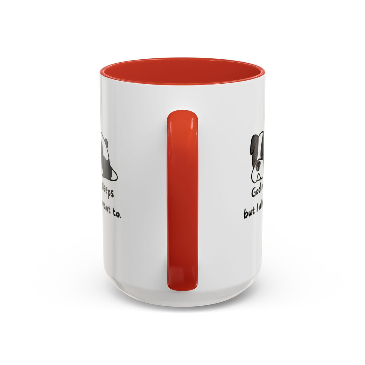 Christian "God never sleeps" 11 oz and 15oz Accent Mug, multiple colors, Christian Mug