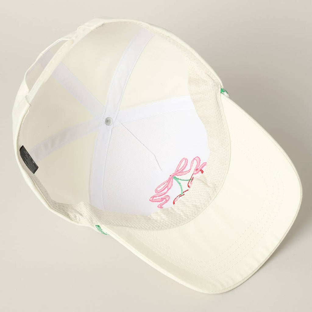 Cherry Ribbon Trucker Hat