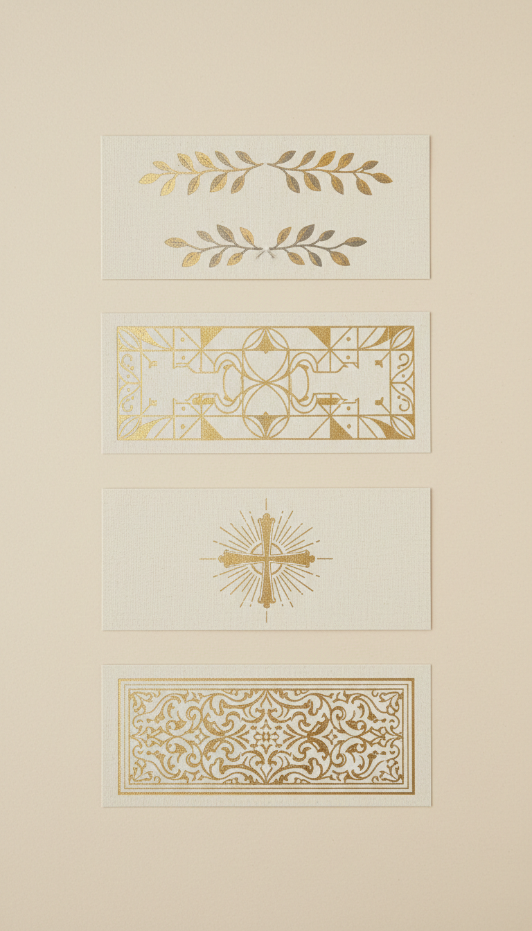 Gold-Foiled Scripture Bookmarks Set