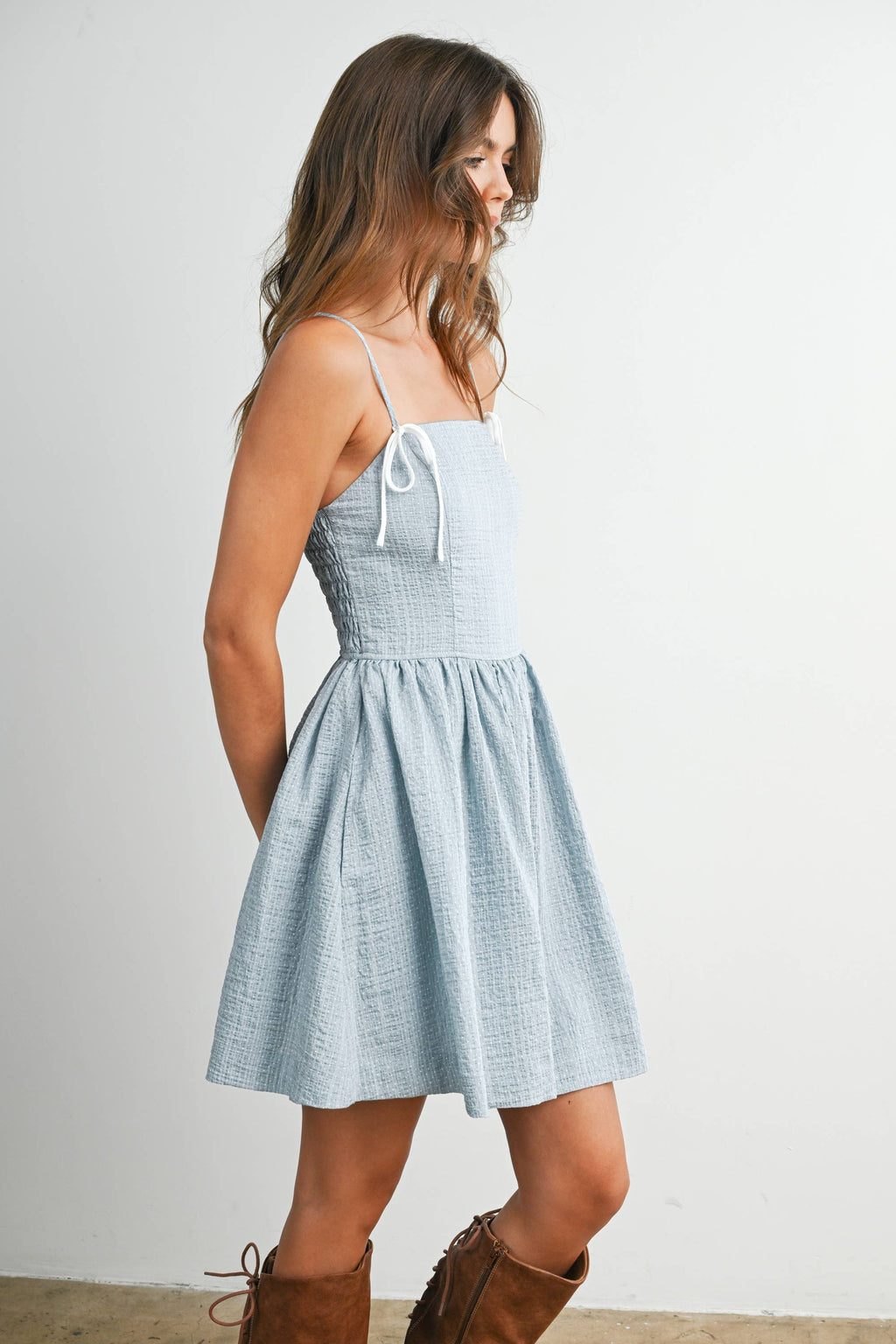 Gwen Polka Dot Fit & Flare Dress