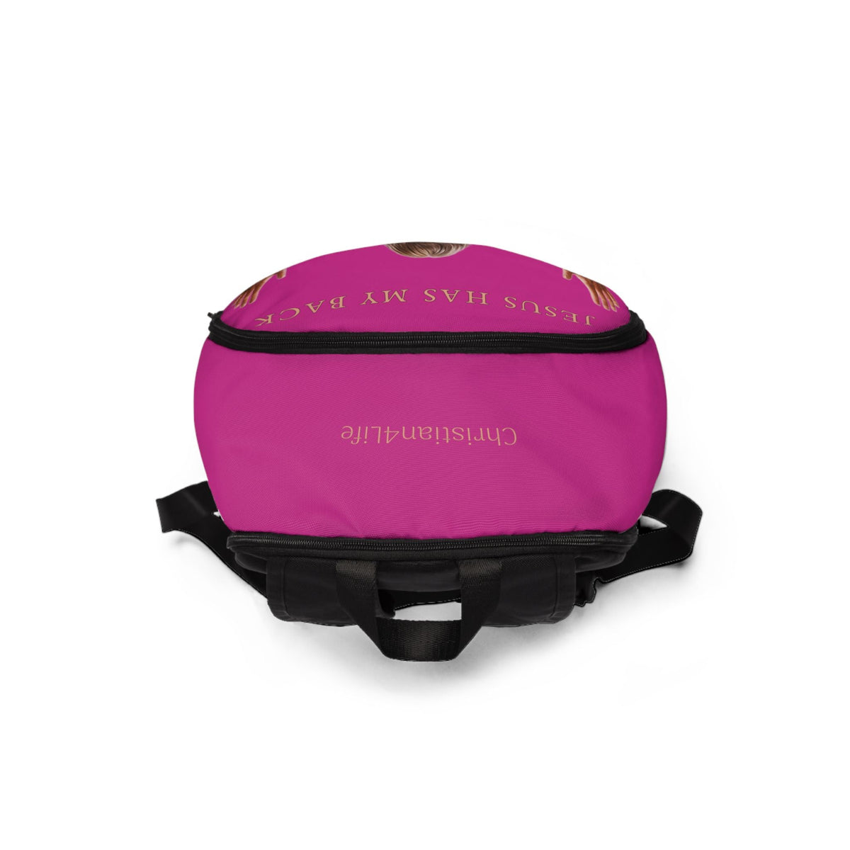 "Jesus Has My Back" Christian Backpack (Choose Pink Shade)