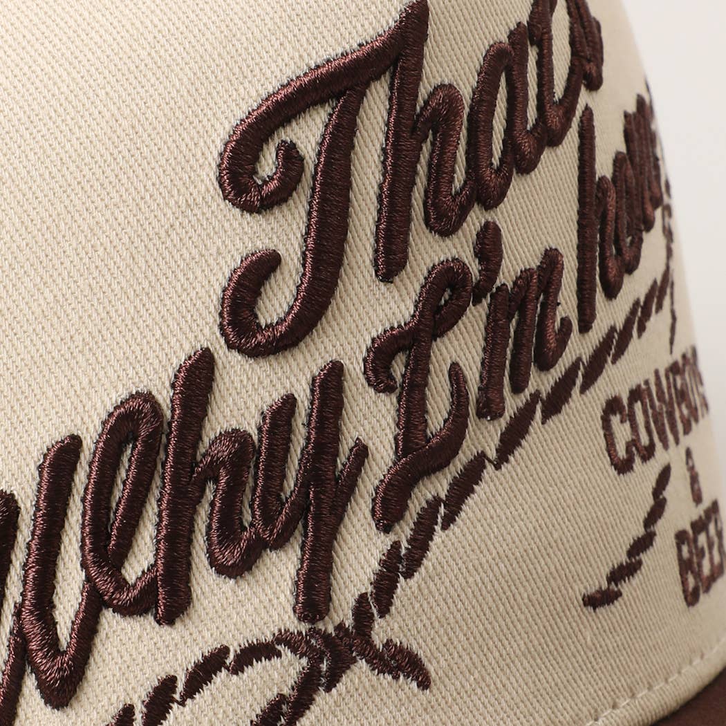 That's Why I'm here Cowboys & Beer Hat