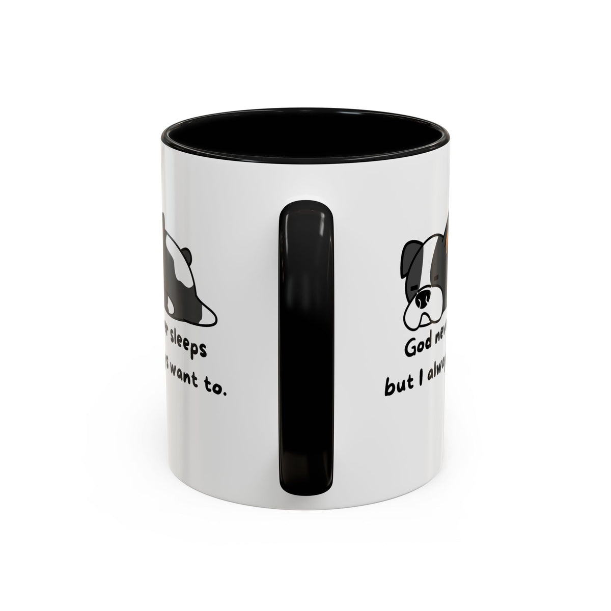 Christian "God never sleeps" 11 oz and 15oz Accent Mug, multiple colors, Christian Mug