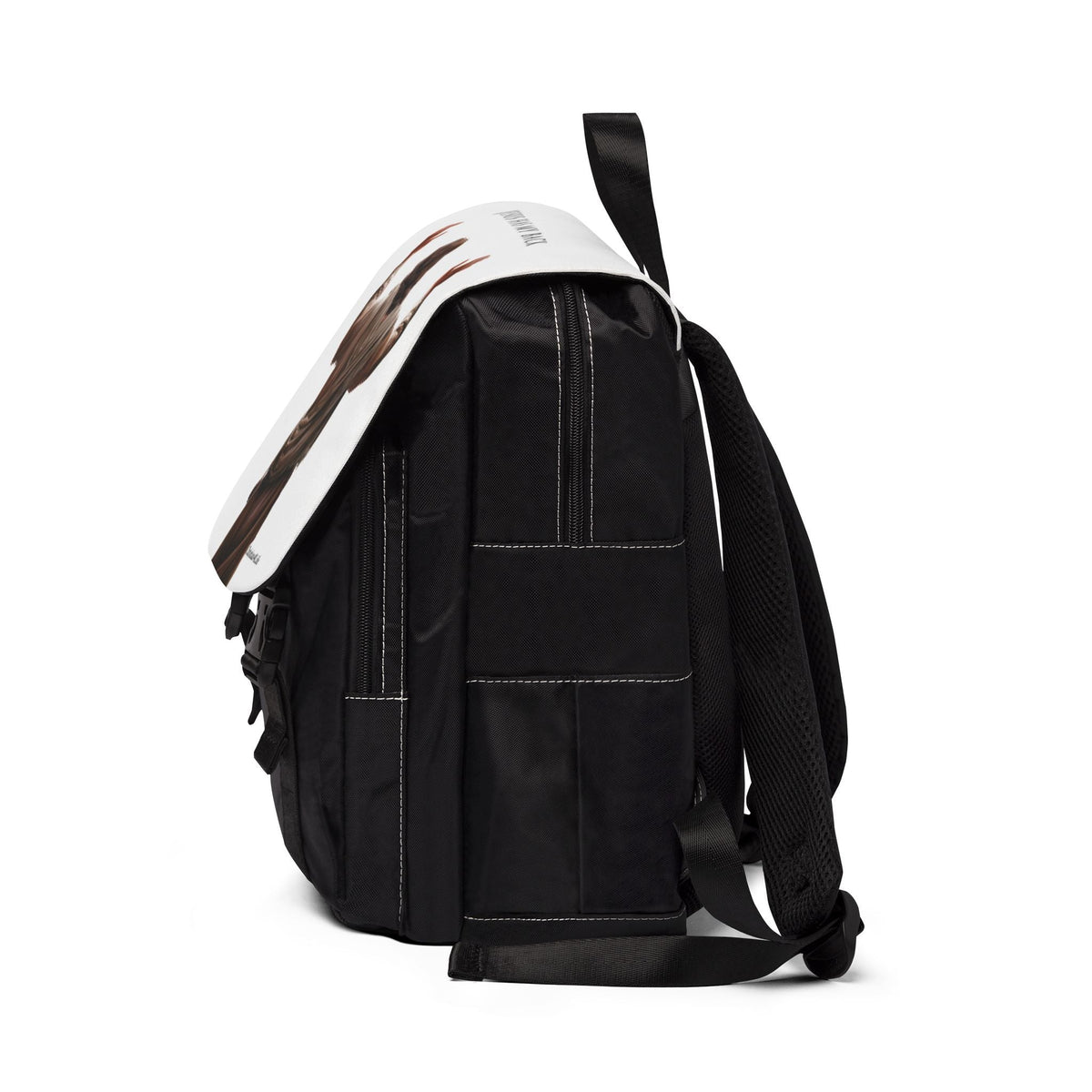 "Jesus Has My Back" Unisex Casual Shoulder Backpack, Backpack-Purse (white )