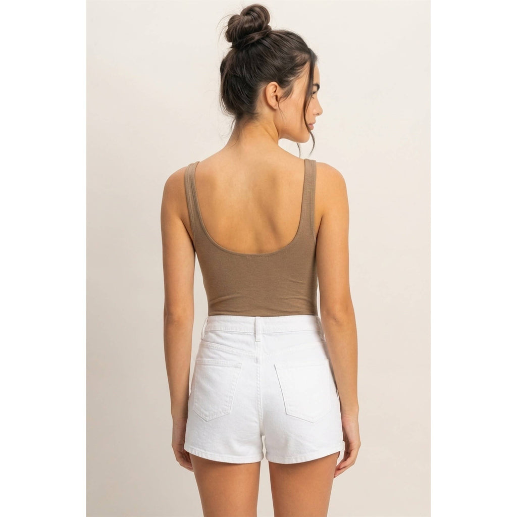 Hearts Align Scoop Neck Tank Bodysuit