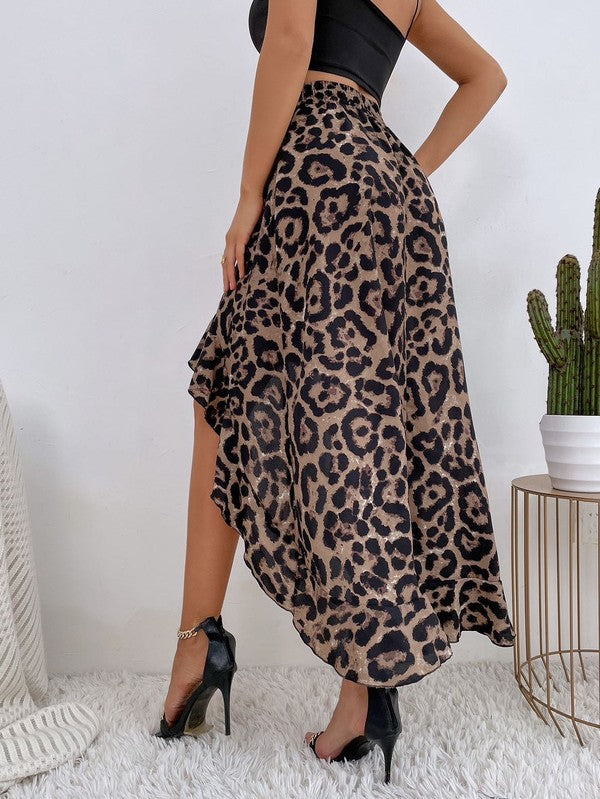 High low ruffle skirt