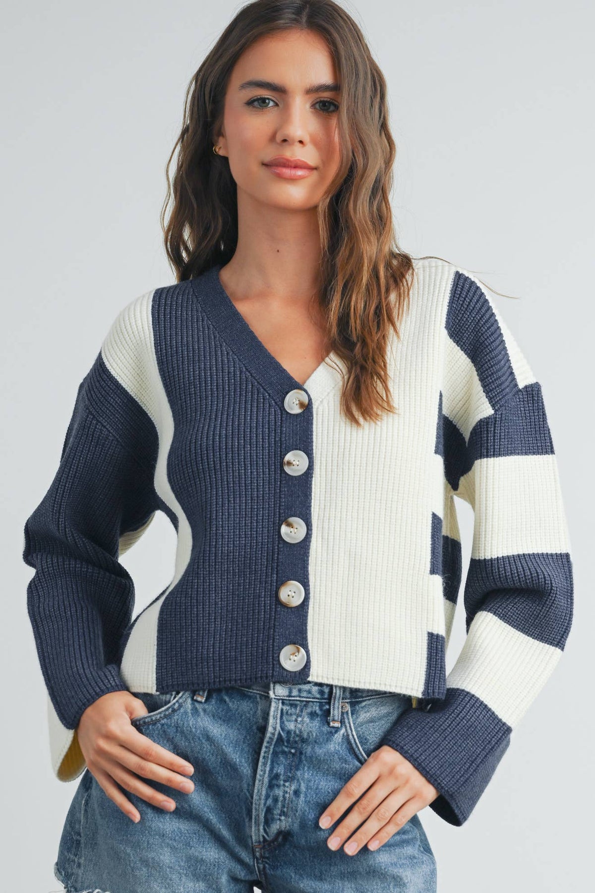 Cynthia Color Block Cardigan