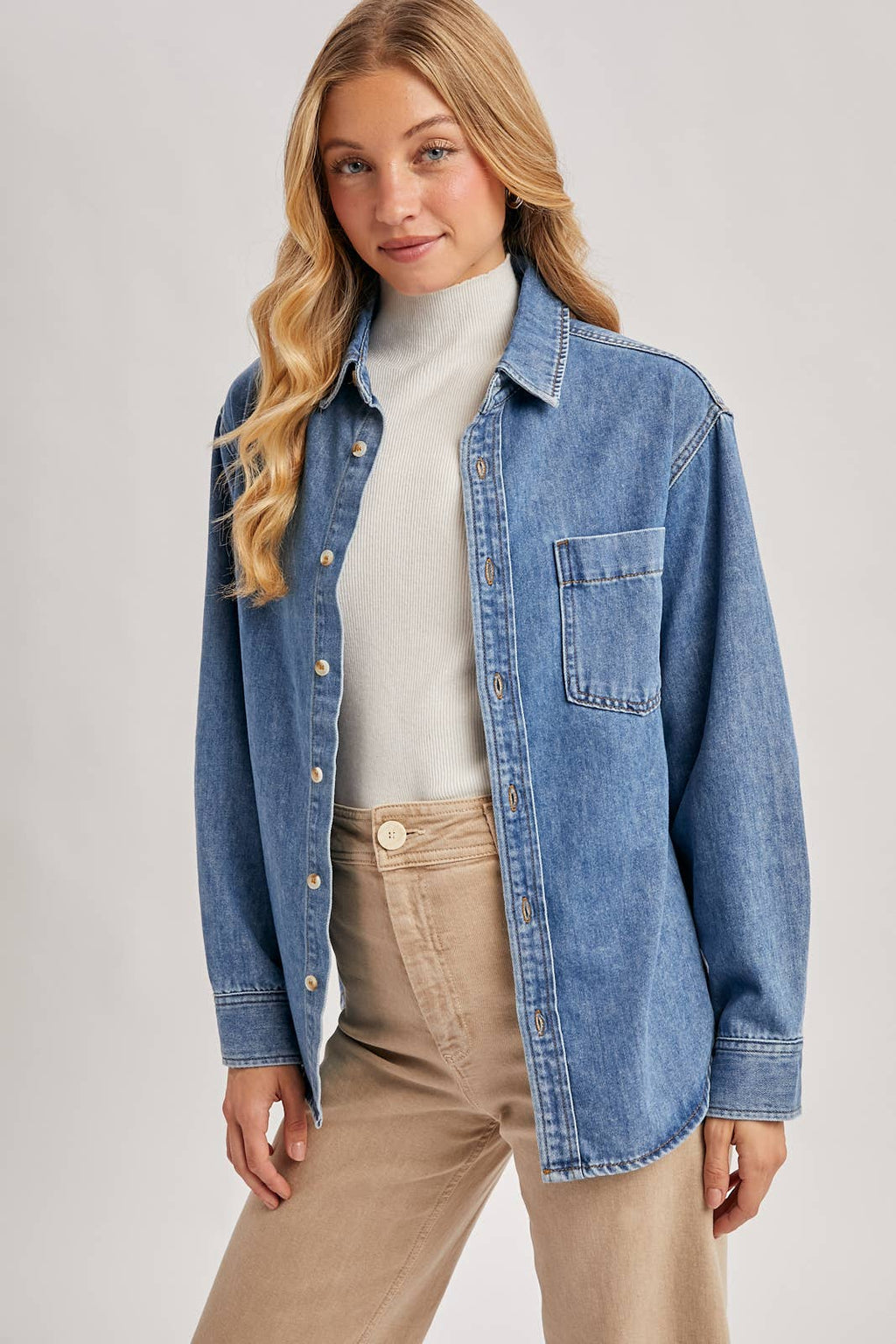 Pippa Oversized Denim Top
