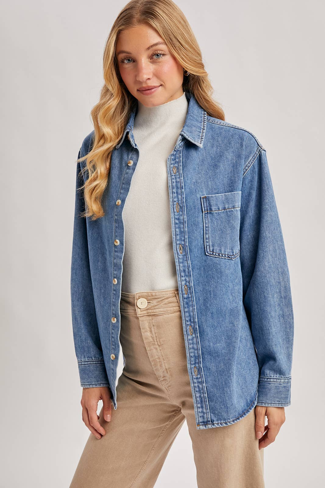 Pippa Oversized Denim Top
