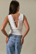 Sommer High Neck Sleeveless Top
