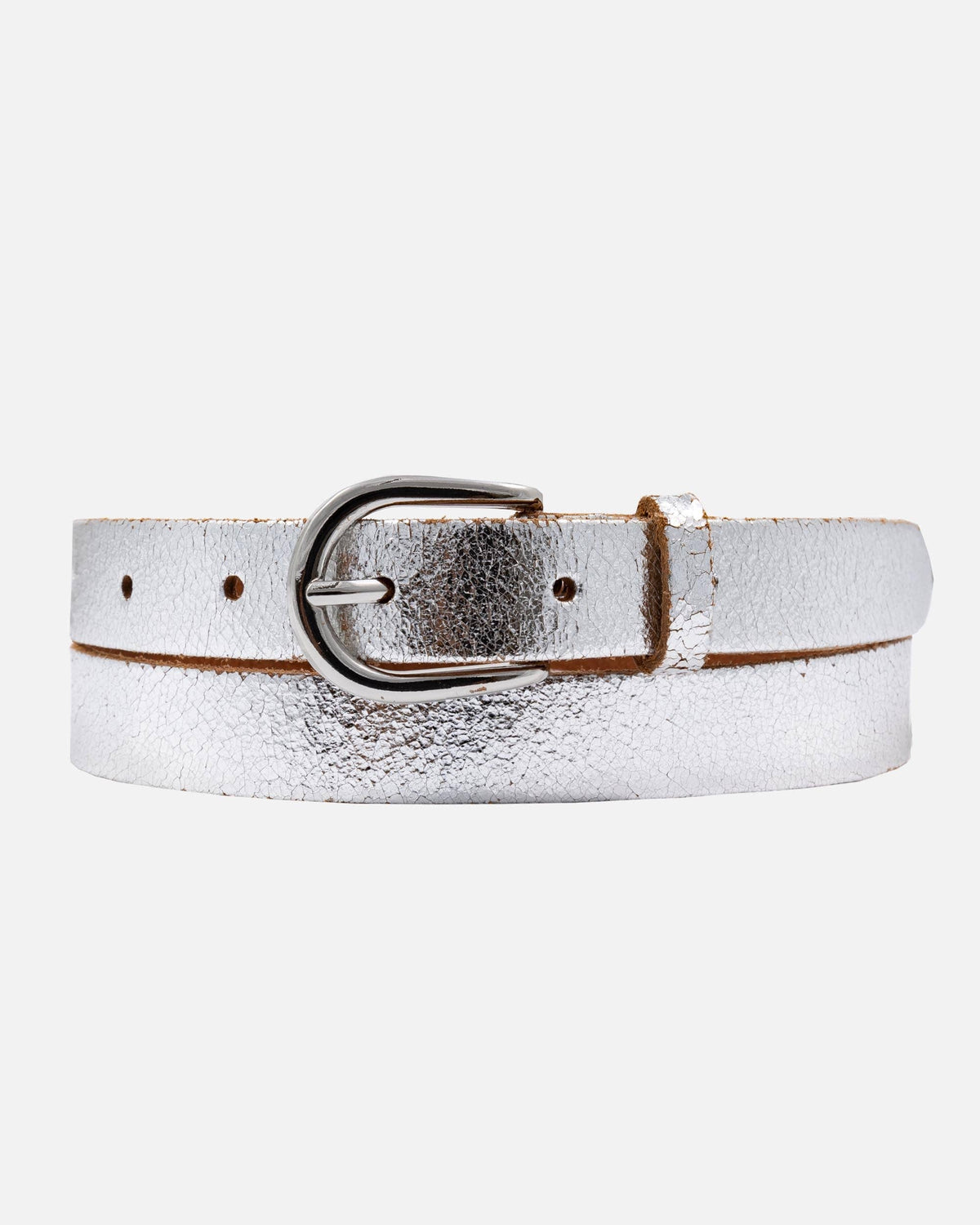 Eva | Metallic Skinny Belt