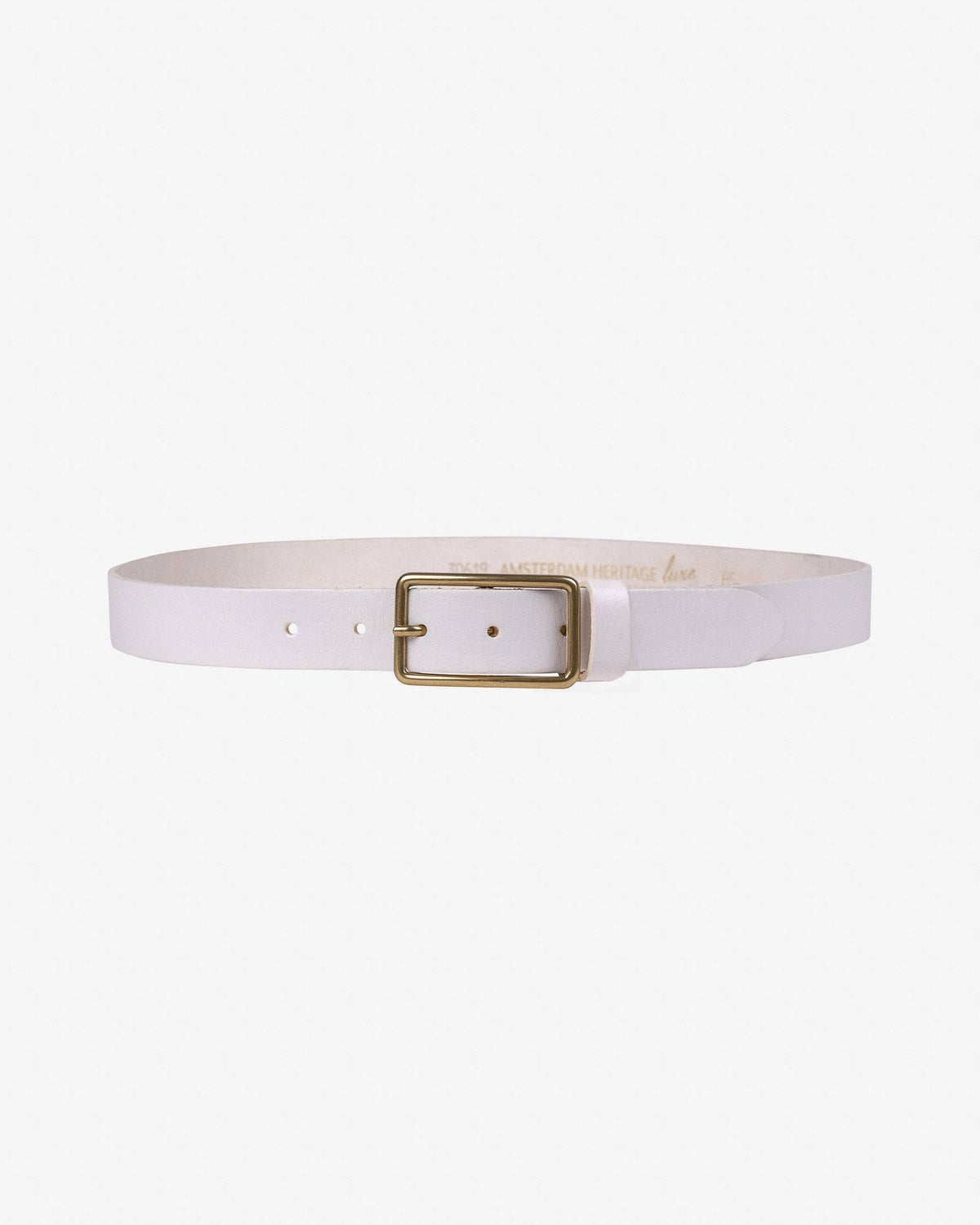 Nora | Italian Leather Belt with Rectangular Buckle