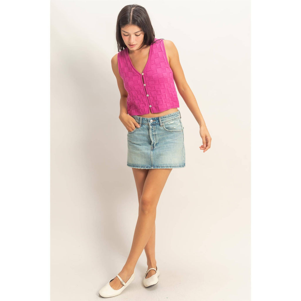 Kayla Basket Weave Vest