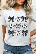 Retro Soccer Bow Graphic Tee