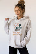 God With Her She Will Not Fall Graphic Sweatshirt