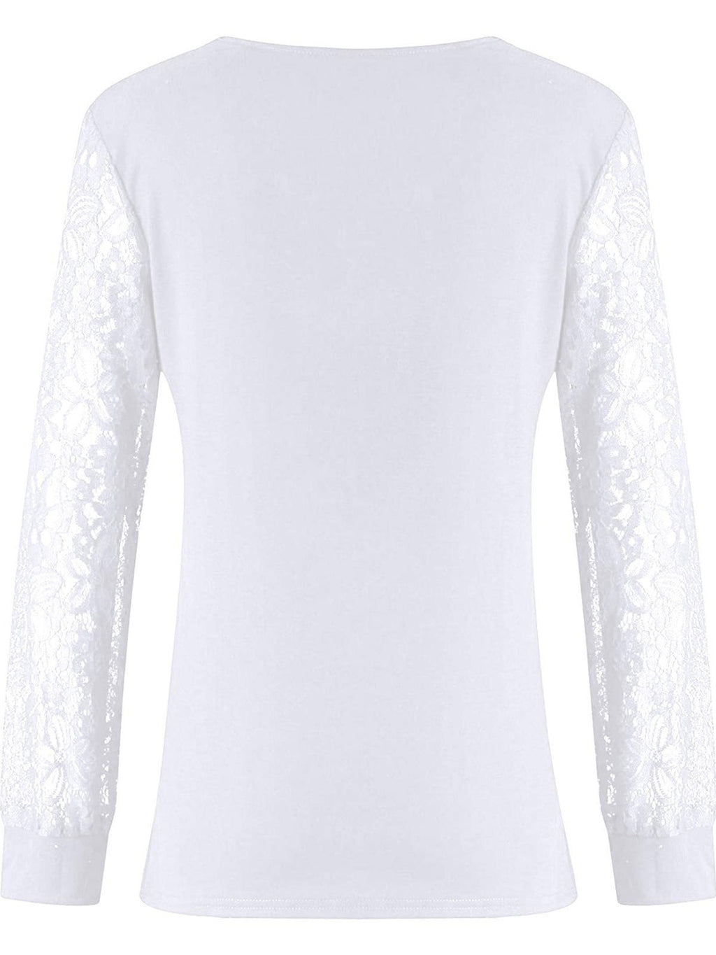 Full Size Lace Detail V-Neck Long Sleeve Blouse