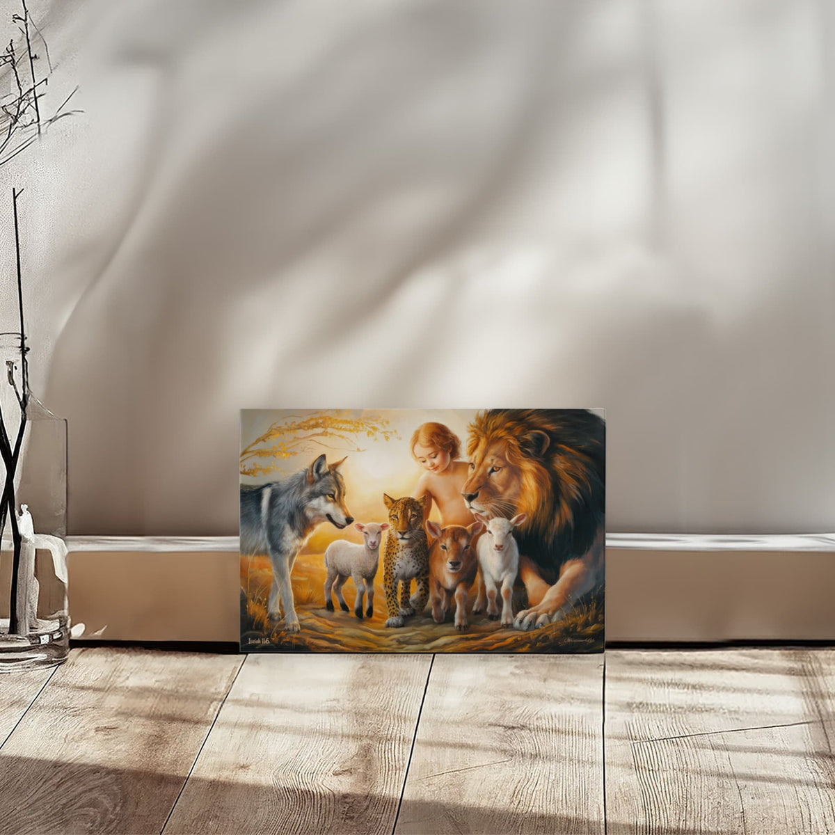 Kingdom To Come, Isaiah 11:6, Gallery Wrapped Christian Wall Art Canvas
