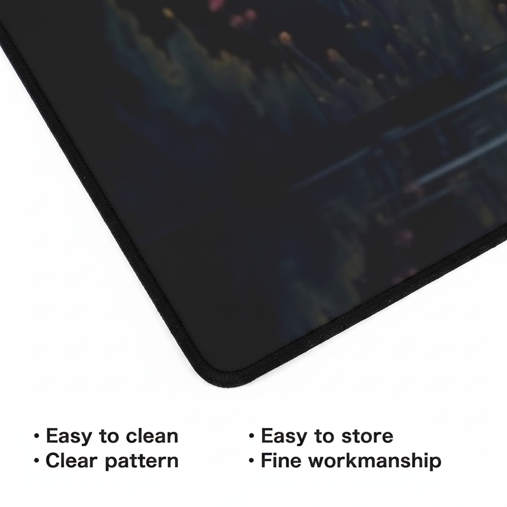 Wolf and Lamb water reflection Christian Area Rug with Black Binding 84"x60"