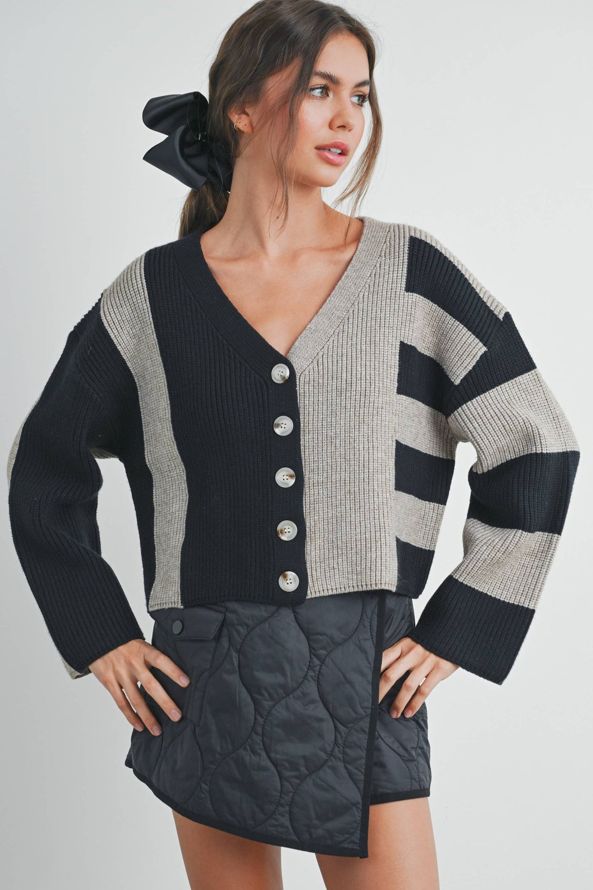 Cynthia Color Block Cardigan
