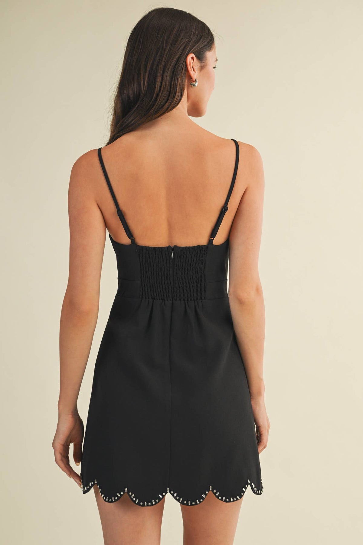 Patricia Scalloped Edge Dress
