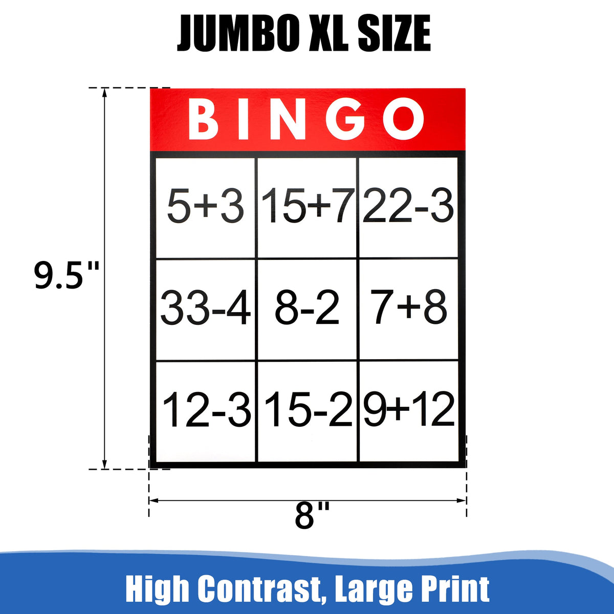 Assistex Large Text Bingo Games for Seniors – 11 Double Sided Board Games for Dementia Patients – Easy to Hold Alzheimer's Games