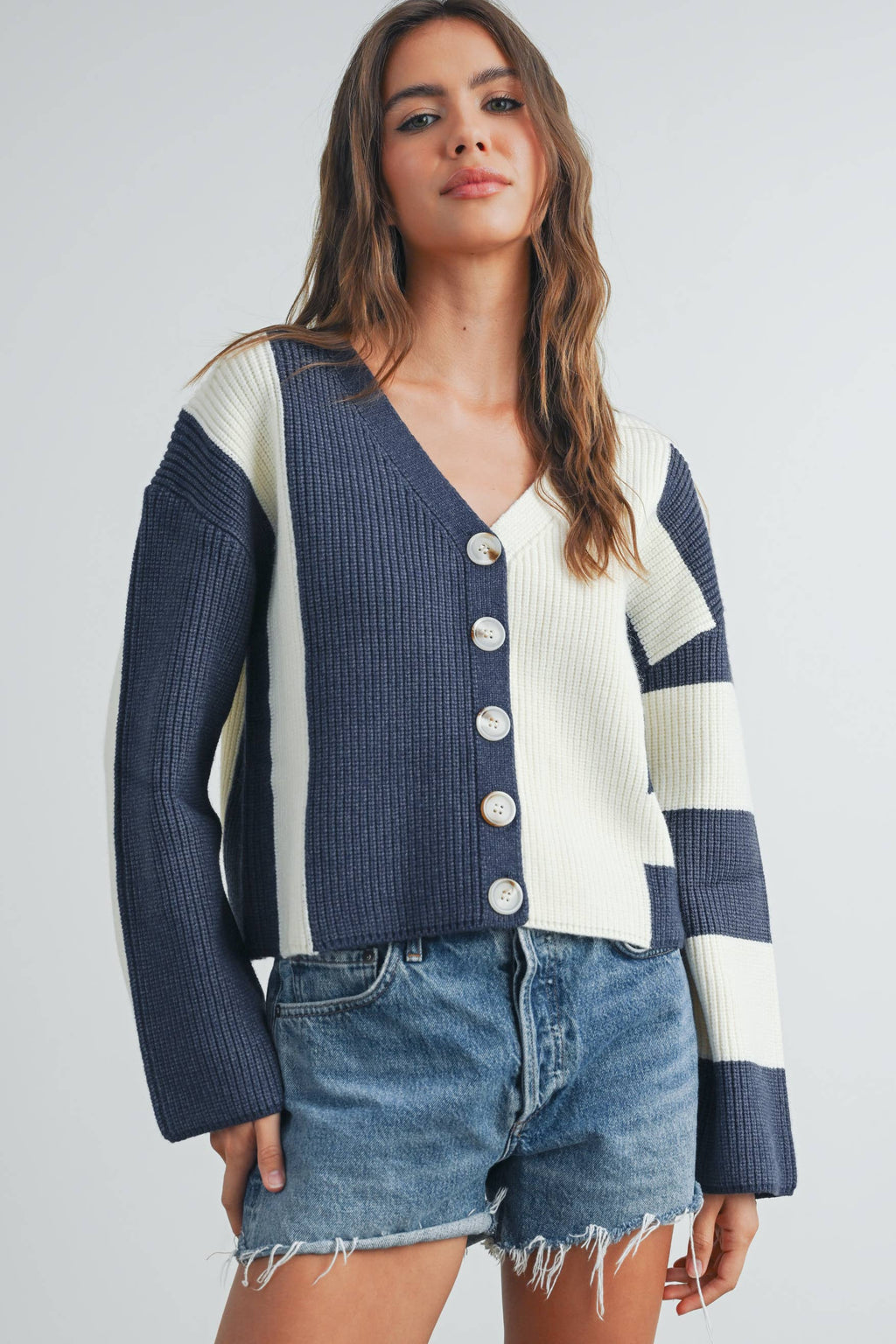 Cynthia Color Block Cardigan
