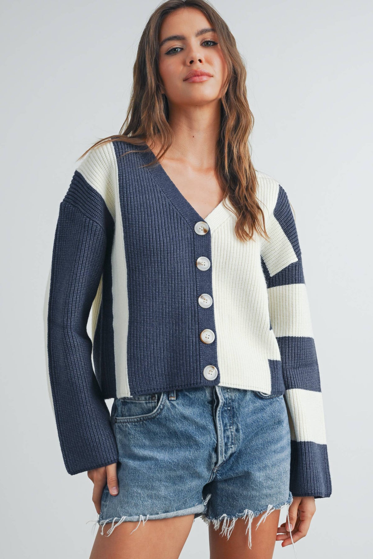 Cynthia Color Block Cardigan
