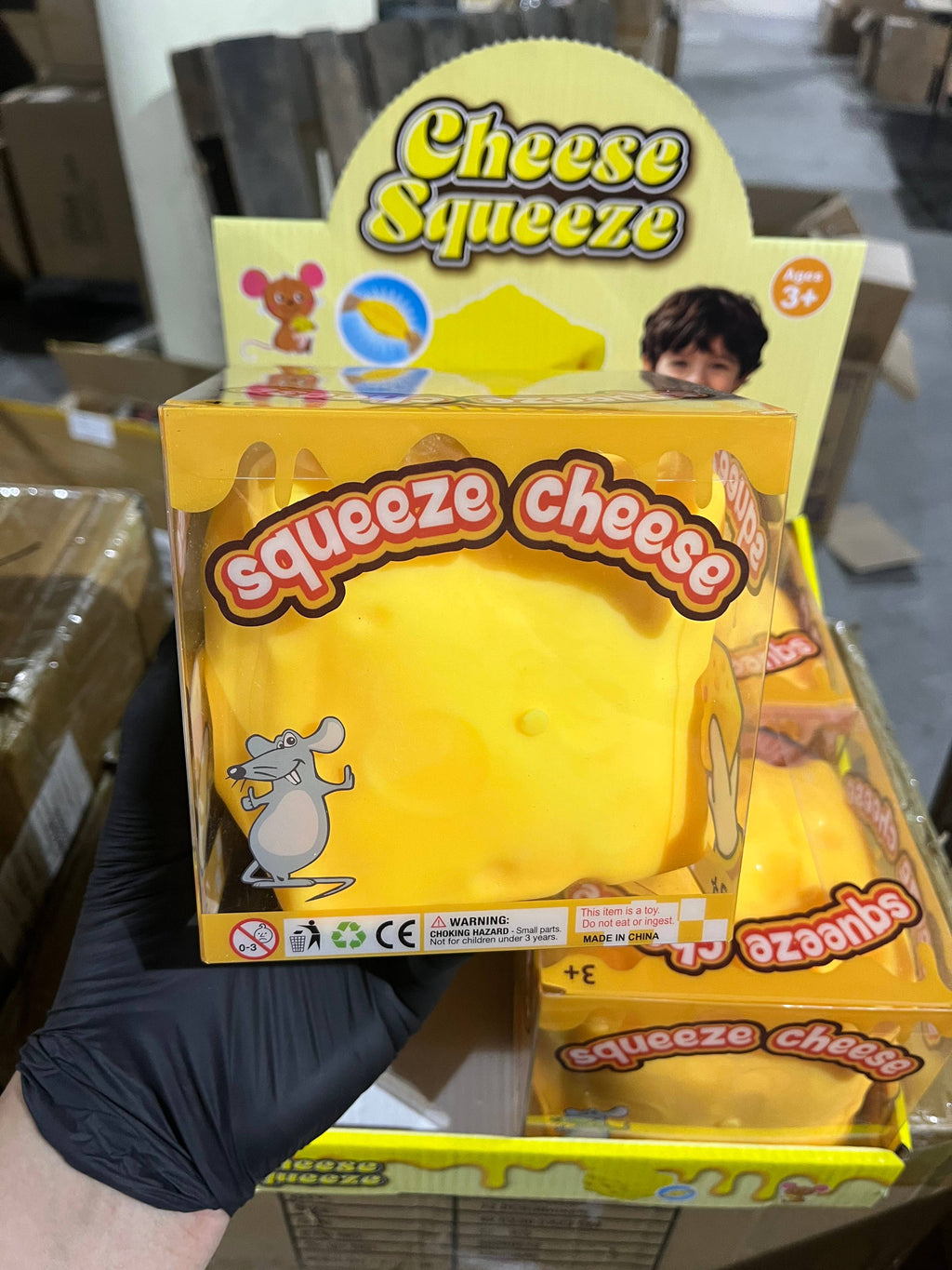 JUMBO Cheese Block Squishy