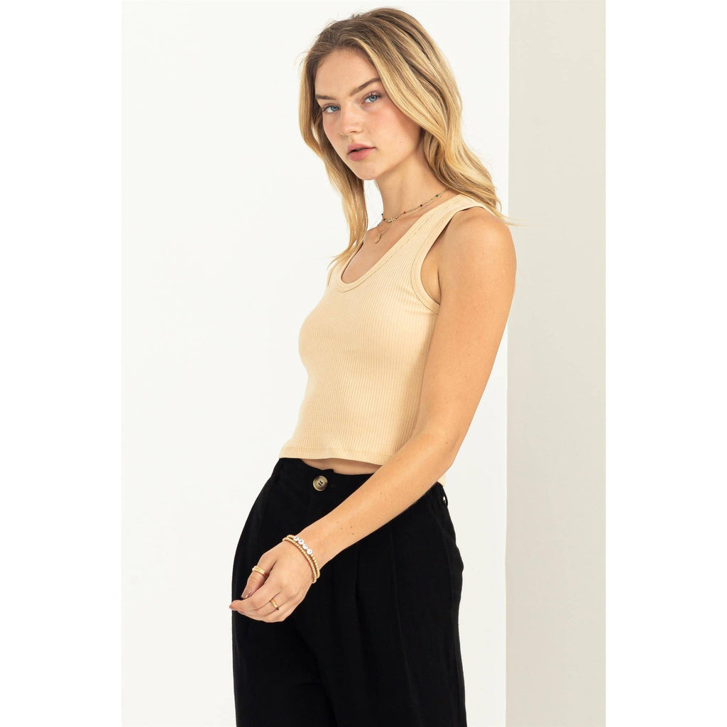 Bloom Again Ribbed Tank Top