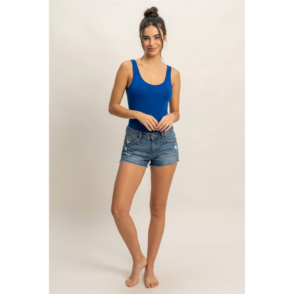 Hearts Align Scoop Neck Tank Bodysuit
