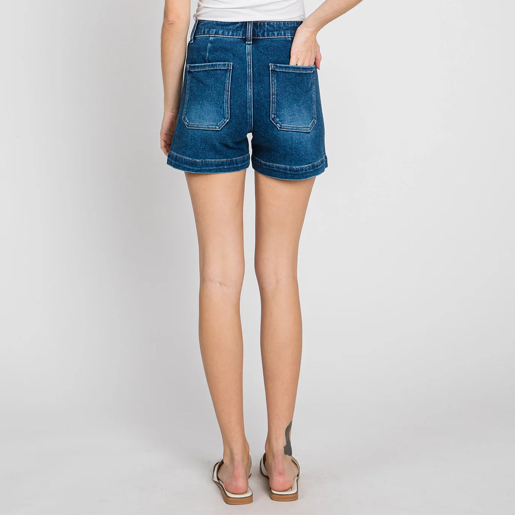 Stephanie Front Pocket Shorts - L.T.J.