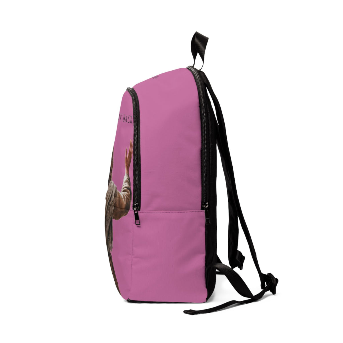 "Jesus Has My Back" Christian Backpack (Choose Pink Shade)