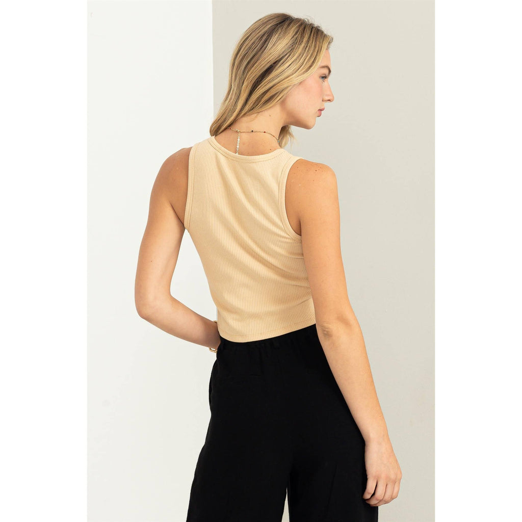 Bloom Again Ribbed Tank Top