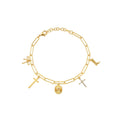 The Laura Cross Charm Bracelet
