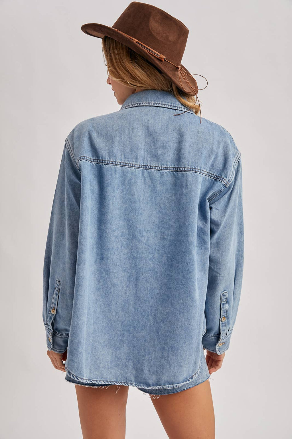 Pippa Oversized Denim Top