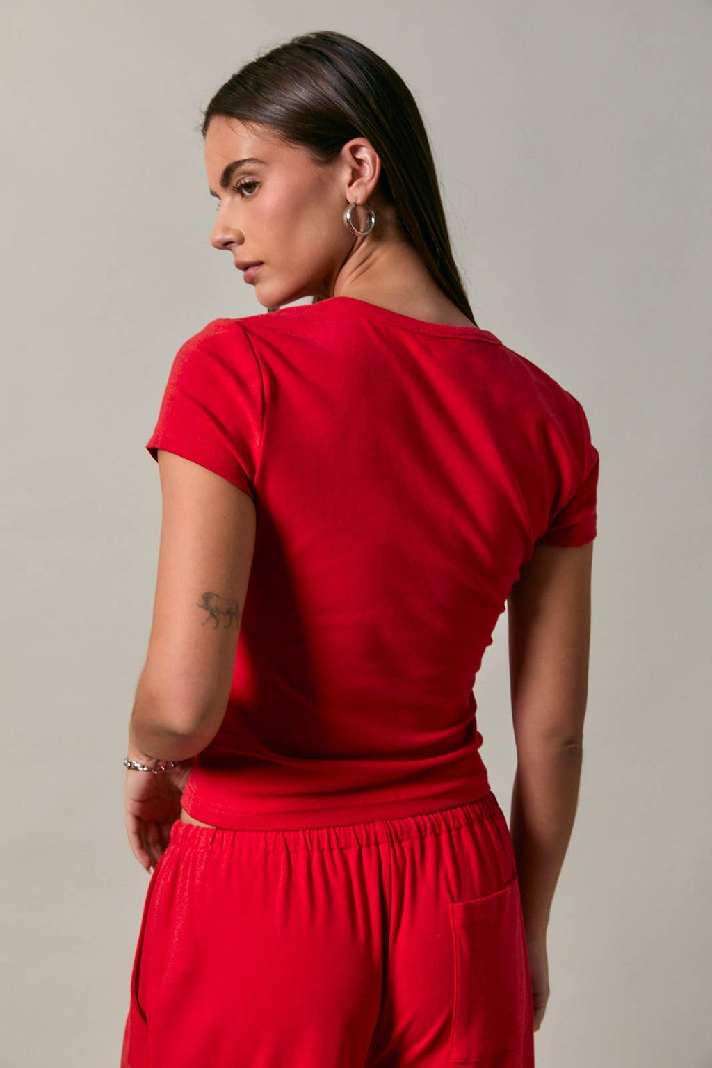 Andi Short Sleeve Henley T-Shirt