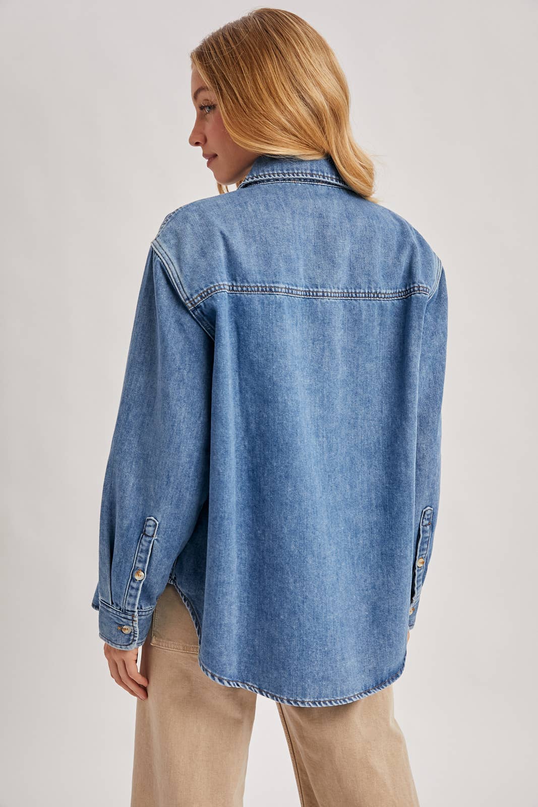 Pippa Oversized Denim Top